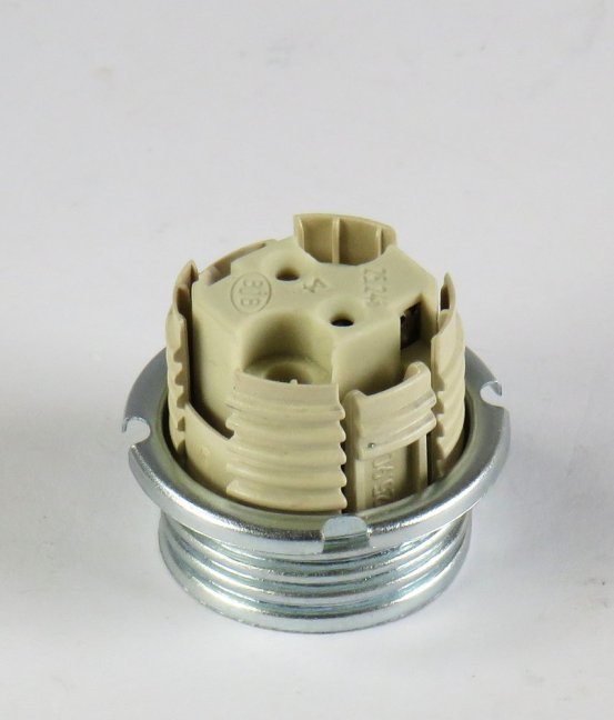 BJB socket no. 25.246/GY6.35 incl. holder with M10x1 and screw ring